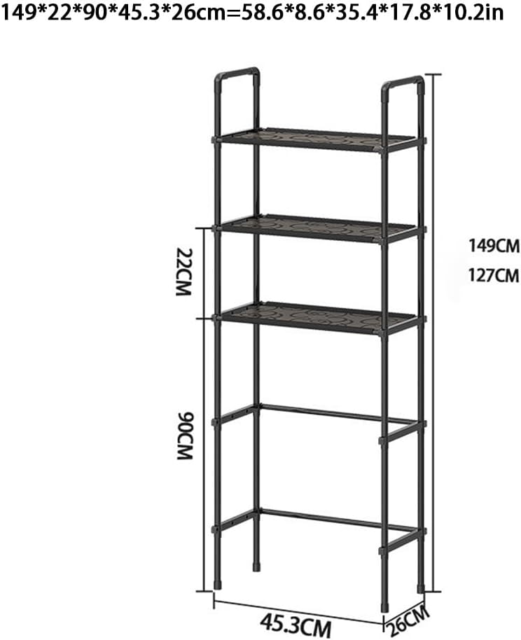 Estanteria de Almacenamiento de Metal sobre el Inodoro