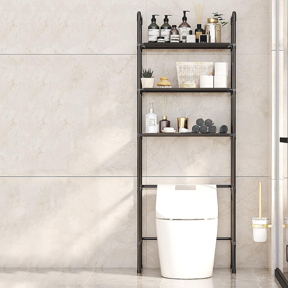 Estanteria de Almacenamiento de Metal sobre el Inodoro