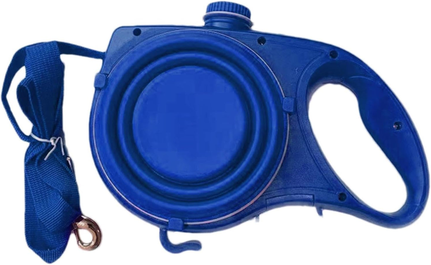 Correa Retráctil con Dispensador de Agua y Cuenco para Perros